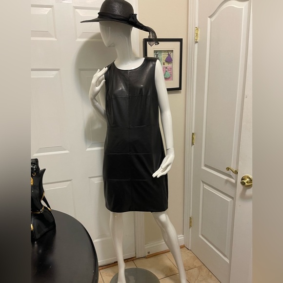 Black label by Chico leather dress very soft and chic - Picture 1 of 13